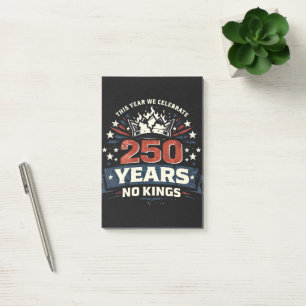 250 Jahre Keine Könige Patriotisch Post-it Klebezettel