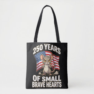 250 Jahre kleine tapfere Herzen Maus Kunst Tasche