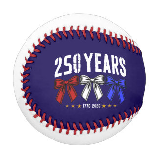 250 Jahre mit rotem, weißem und blauem Baseball-Sc Baseball