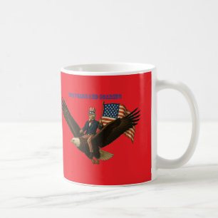 250 Jahre Onkel Sam, Weißkopfseeadler und amerikan Kaffeetasse