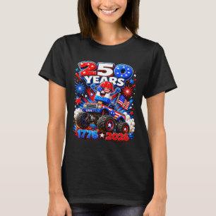 250 Jahre patriotische Eis-am-Stiel-Kinder Amerika T-Shirt
