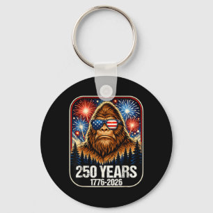 250 Jahre Patriotischer Bigfoot 1776-2026 250. Schlüsselanhänger