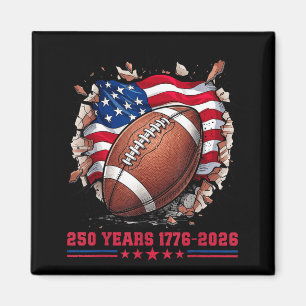 250 Jahre Patriotischer Fußball USA-Amerikanische Magnet