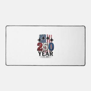 250 Jahre Patriotisches Jet Vintage Gravur Shirt D Schreibtischunterlage