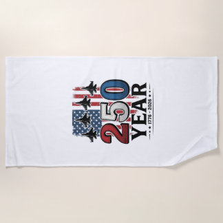 250 Jahre Patriotisches Jet Vintage Gravur Shirt D Strandtuch
