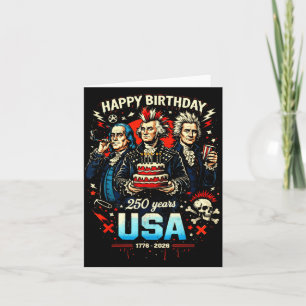 250 Jahre Punk Rock USA Gründerväter 1776 4. Karte