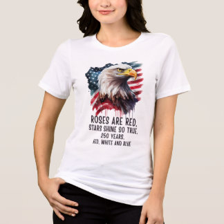 250 Jahre Rot Weiß & Blau Patriotisch Tri-Blend Shirt
