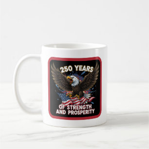 250 Jahre Stärke Adler Patriotisch Kaffeetasse