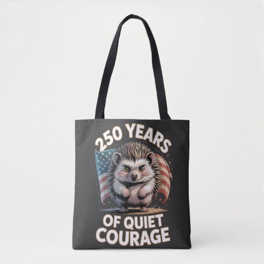 250 Jahre stiller Mut Igelkunst Tasche (Vorderseite)