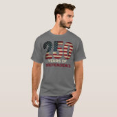 250 Jahre Unabhängigkeit Amerika T-Shirt (Vorne ganz)
