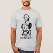 250 Jahre Unabhängigkeit George Washington T-Shirt (Vorderseite)