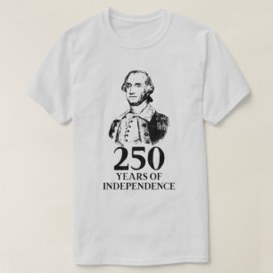 250 Jahre Unabhängigkeit George Washington T-Shirt