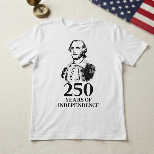 250 Jahre Unabhängigkeit George Washington T-Shirt