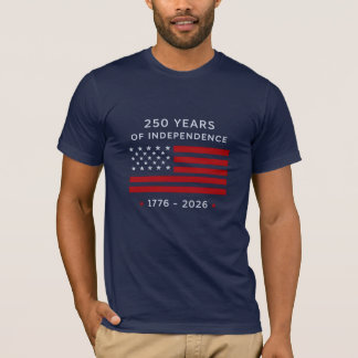 250 Jahre Unabhängigkeit USA Flag T-Shirt