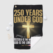 250 Jahre unter Gott Golfhandtuch (Insitu)
