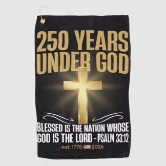 250 Jahre unter Gott Golfhandtuch