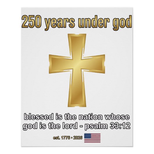 250 Jahre unter Gott Poster (Vorderseite)