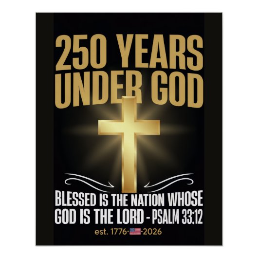 250 Jahre unter Gott Poster (Vorderseite)