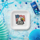 250 Jahre US Paper Plate - American Eagle Pappteller (Party)