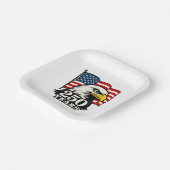 250 Jahre US Paper Plate - American Eagle Pappteller (Gewinkelt)
