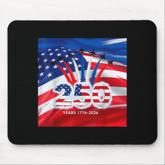250 Jahre USA 1776 2026 4. Juli Jet patriotisch Mousepad