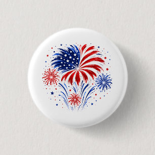 250 Jahre USA 1776–2026 Feuerwerk Button