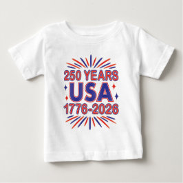 250 Jahre USA | 1776-2026 Halbjahr Baby T-shirt