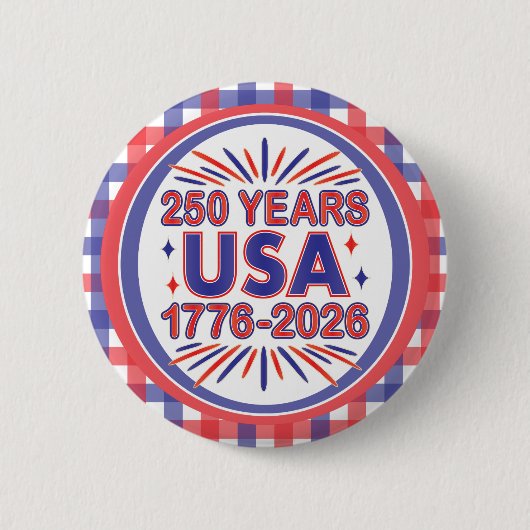 250 Jahre USA | 1776-2026 Halbjahr Button (Vorderseite)