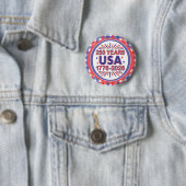 250 Jahre USA | 1776-2026 Halbjahr Button (Beispiel)