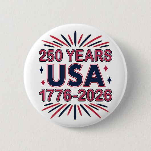 250 Jahre USA | 1776-2026 Halbjahr Button (Vorderseite)