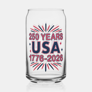 250 Jahre USA   1776-2026 Halbjahr Dosenglas