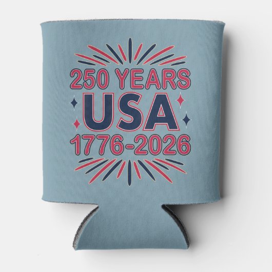 250 Jahre USA | 1776-2026 Halbjahr Dosenkühler (Vorderseite)