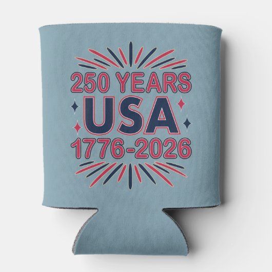 250 Jahre USA | 1776-2026 Halbjahr Dosenkühler (Rückseite)