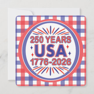 250 Jahre USA | 1776-2026 Halbjahr Einladung