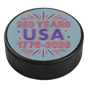 250 Jahre USA   1776-2026 Halbjahr Eishockey Puck