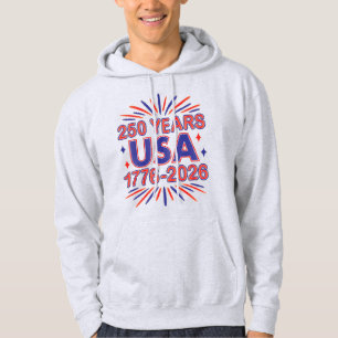 250 Jahre USA   1776-2026 Halbjahr Hoodie