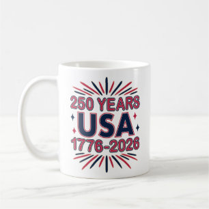 250 Jahre USA   1776-2026 Halbjahr Kaffeetasse