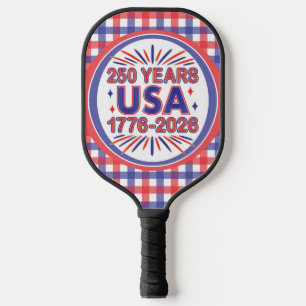 250 Jahre USA 1776-2026 Halbjahr Pickleball Schläger