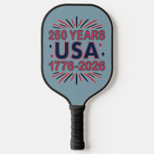 250 Jahre USA 1776-2026 Halbjahr Pickleball Schläger