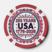 250 Jahre USA | 1776-2026 Halbjahr Pokerchips (Rückseite)