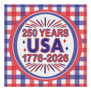 250 Jahre USA 1776-2026 Halbjahr Poster