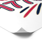 250 Jahre USA | 1776-2026 Halbjahr Poster (Ecke)