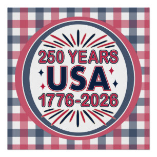 250 Jahre USA   1776-2026 Halbjahr Poster