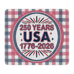 250 Jahre USA 1776-2026 Halbjahr Schneidebrett