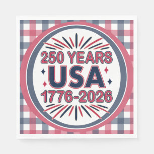 250 Jahre USA   1776-2026 Halbjahr Serviette