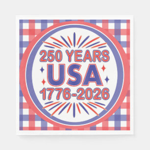 250 Jahre USA   1776-2026 Halbjahr Serviette