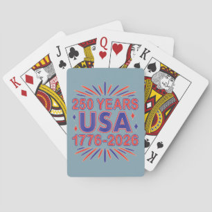 250 Jahre USA   1776-2026 Halbjahr Spielkarten