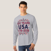 250 Jahre USA | 1776-2026 Halbjahr T-Shirt (Vorne ganz)