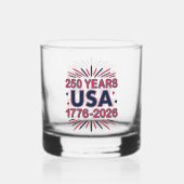 250 Jahre USA | 1776-2026 Halbjahr Whiskyglas (Rückseite)