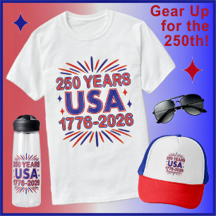 250 Jahre USA   1776–2026 Semiquinquagener T-Shirt